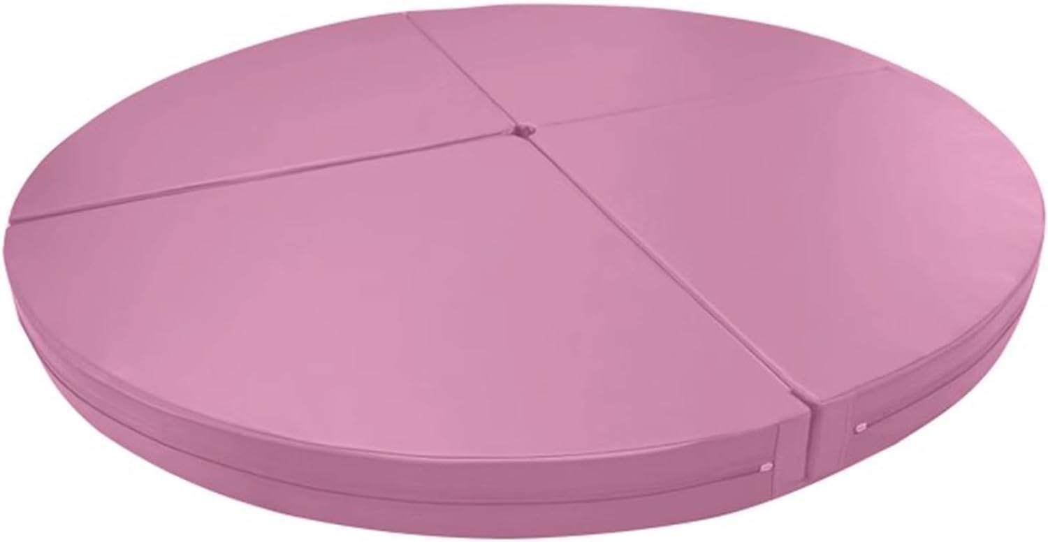 AYCDL Pole Dancing Pole for Home Pole Crash Mat, Round Foldable Pole Dance Mat, 2in Thickness, Dancing Cushion Fall Safety Padding for Dance Pole 45mm Spinning Dance,Pink-100cm/3ft/39in