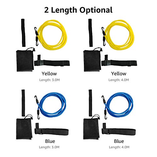 fengny Resistência ajustável ao treinamento de natação com cinto elástico de natação para exercícios