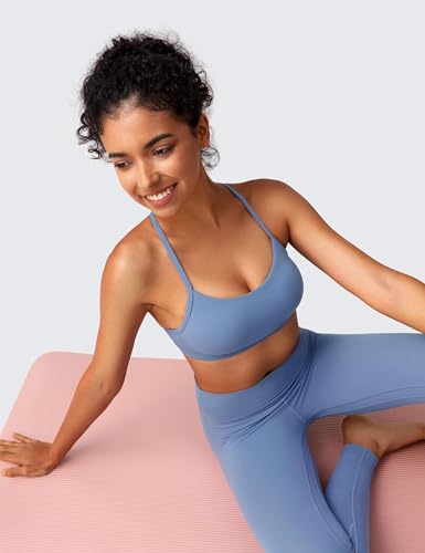 Image of BAYDI Clouduxi Y Back Sports Bras for Women - Light Support Racerback Yoga Bra, A-C Cups