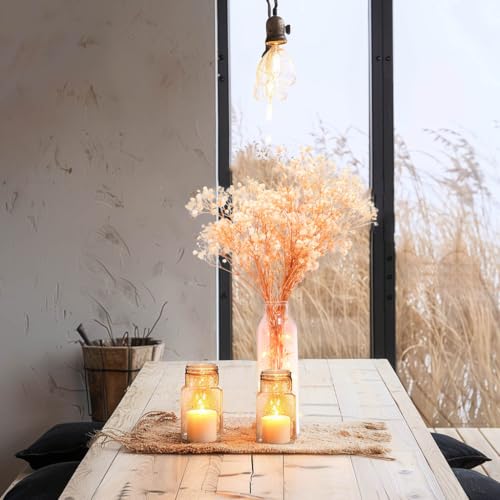 Ramo de flores secas Gypsophila natural 2500+ blancas miniatura 6