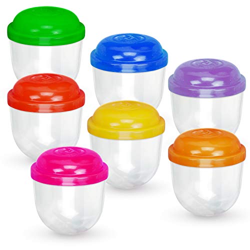 Empty 2 inch Acorn Frosty Plastic Clear Capsules 7 Colors Pack Toy Stand Vending Machine Tiny Surprise Kids Party Favor Prize Pinata Storage gumballs Small containers Bath Bomb molds 90 Bulk