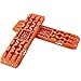 VEVOR 10 TON Traction Boards with PP Material, Recovery Boards for Off-Road Vehicles/Cars/Pickups/SUVs/RVs, Pair Tire Traction Mats on Snow, Sand, Mud and Loose Terrain, Storage Bag, Long, Orange