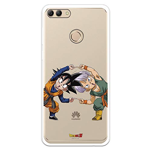 Funda para Huawei Y9 2018 Oficial de Dragon Ball Goten y Trunks Fusión para Proteger tu móvil. Carcasa para Huawei de Silicona Flexible con Licencia Oficial de Dragon Ball.