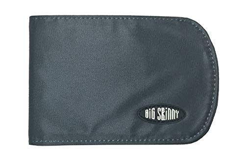 Image of Big Skinny Men's Curve Bi-Fold Wallet, Holds Up to 25 Cards, Charcoal