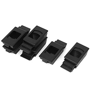 ELECTROPRIME Plastic Window Door Cabinet Inside Sliding Pull Latch Fittings 6pcs