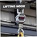 COOLHIYA Anti-Slip Lifting Hook with Tongue Safety Chain Hook for Heavy Duty Weight Lifting and Cargo Securement Industrial for Trailers and Trucks