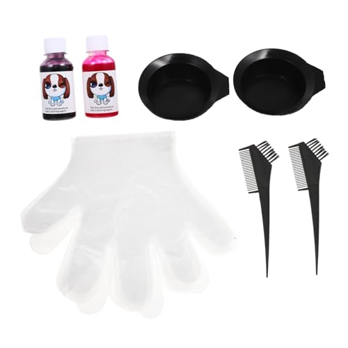 YARNOW Kit De Coloración Extraíble para Perros Tinte Portátil y Práctico Artículos De Peluquería Canina
