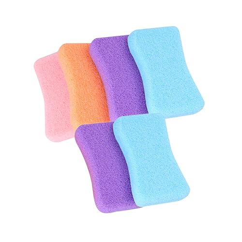 HONMEET 6 Pack Foot Pumice Stone for Dead Skin Removal Exfoliating Tool Pumice Stone for Home Use Random Color