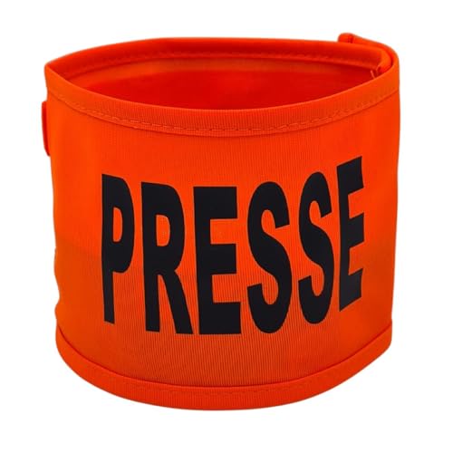 PATOUTATIS - Brassards textile léger PRESSE - orange fluo - taille unique