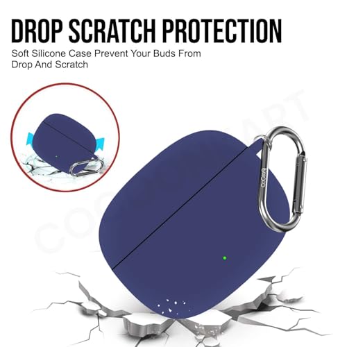 Image of Soft Silicone Case Cover for OnePlus Nord Buds 4 Pro (Blue)