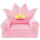 Design pliable : dispose d'un design pliable pratique pour une conversion rapide entre un siège et un tapis de couchage. Disponible en quatre styles – carottes orange, couronne rose, couronne bleue et dinosaure vert – pour répondre aux différentes préférences des enfants. Un cadeau bien pensé pour Noël, les anniversaires et la fête des enfants.