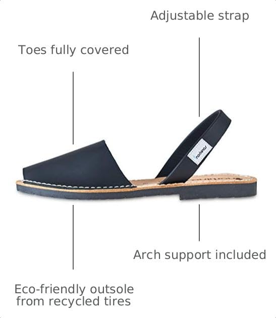 Image of Norkinas Women's Flat, Handmade, Eco-Friendly Avarcas