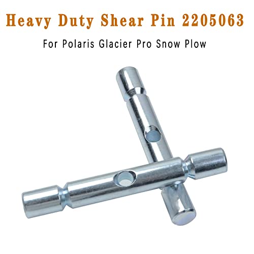 Atv Snow Plow Parts Replacement For Polaris Snow Plow Glacier Pro Shear Pin 2205063 (2Pcs-Silver) #TOP4