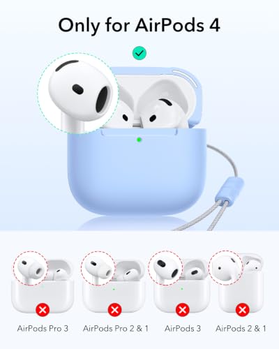 Image of ESR for AirPods 4 Gen Case, Compatible with MagSafe, Light Blue