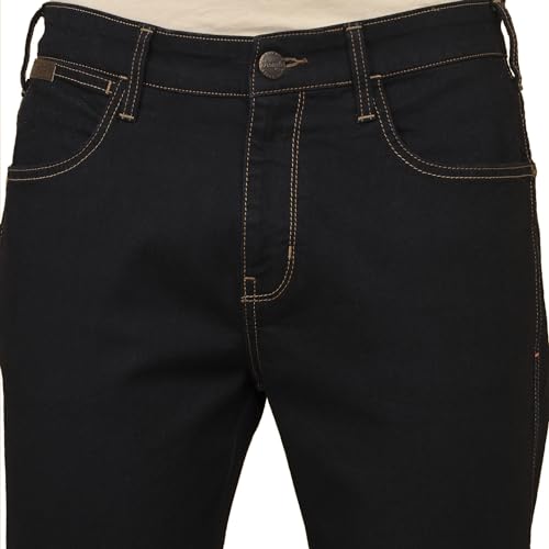 Image of Wrangler Men's Blue Straight Fit High Rise Pants