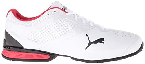 Image of PUMA mens Tazon 6 Wide Sneaker, Puma White / Puma Black / Puma Silver, 11.5 Wide US