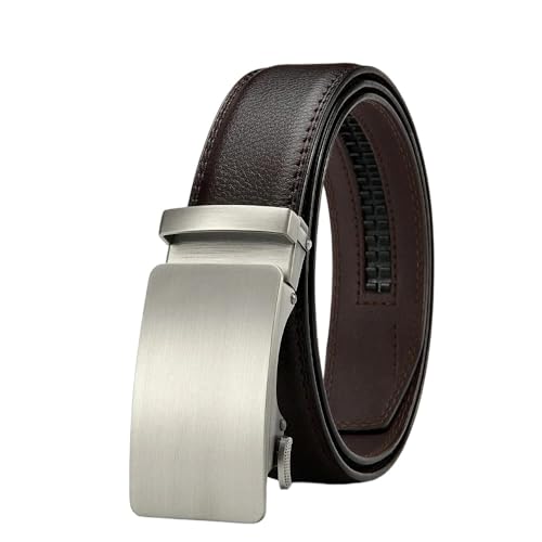 Men Belt Automatic Buckle Belt Wide Brim Alloy Leather Business Belts 815-9 130cm