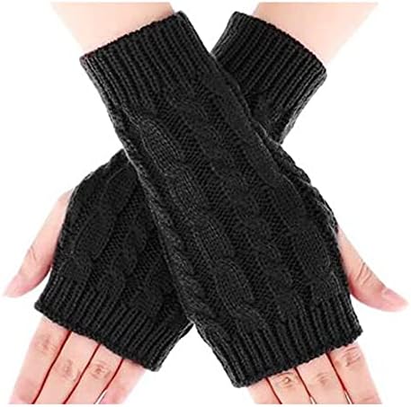 Guantes Largos Sin Dedos Para Mujer CHIC DIARY - Tejido Acrílico Suave, Calentadores De Muñeca Estilo Y2K