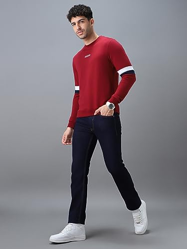 Image of Urbano Fashion Men's Cotton Color Block Sweatshirt