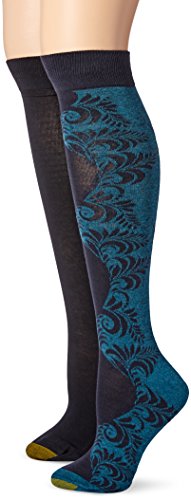 Gold Toe Women's Transition Floral Knee High 2 Pack