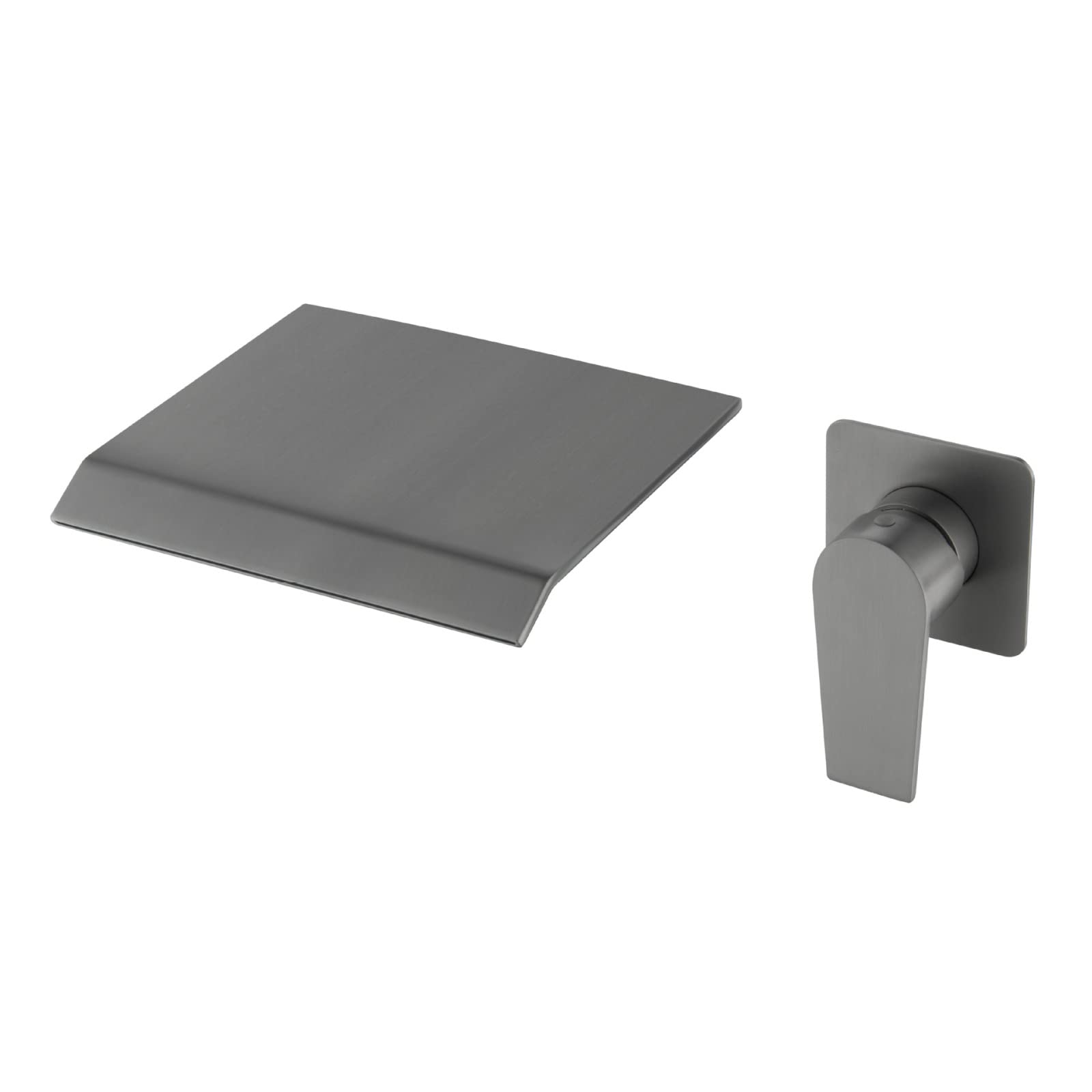 Fanjubei Bullet Ash 304 Stainless Wall-Mounted Concealed Hot And Cold Water Faucet, Gunpowder Gray