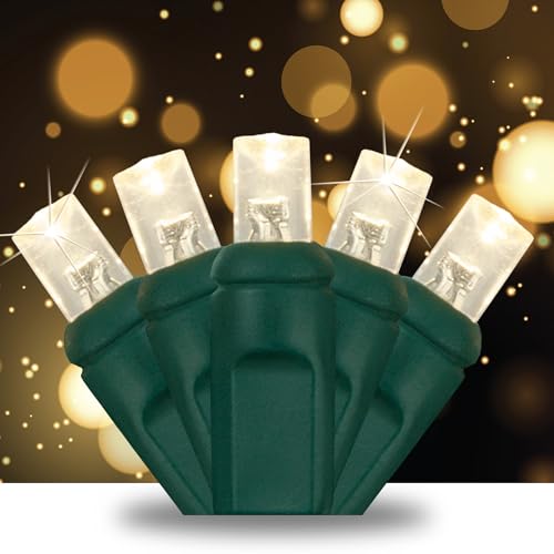 SoftTwinkle Slow Twinkling Christmas Lights, Soft Twinkle String Lights Pulsing Christmas Lights (50 Lights, 17 Ft, Warm White)