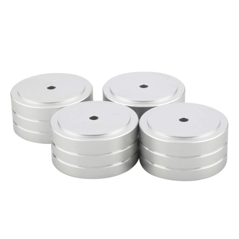 MOVKZACV 4pcs 40x20mm Aluminum Speaker Isolation Feet Pad - View #2