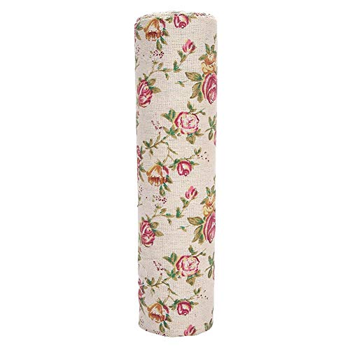 GLOGLOW Printed Fabric, 11 x 196.9in Rose Fabric Printed Ribbon Roll DIY Sewing Hand-Made Crafts Clothing Accessories GLOGLOW Printed Fabric, 11 x 196.9in Rose Fabric Printed Ribbon Roll DIY Sewing Hand-Made Crafts Clothing Accessories