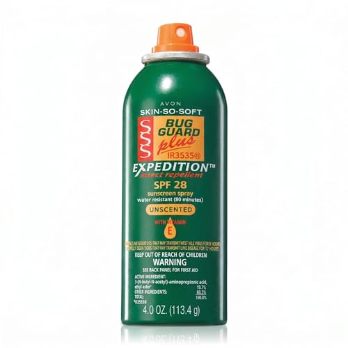 Avon Skin So Soft Bug Guard Plus Expedition Insect Repellent Aerosol with Sunscreen – DEET-Free Repellent – 12 Hour Protection Bug Spray – Repellent Spray for Outdoor Activities