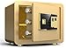 Produktbild Tresor, kleine Safes für Zuhause, Fingerabdruck, LCD-Display, Alarm, doppellagig, goldfarben (Größe: 35 x 25 x 25)