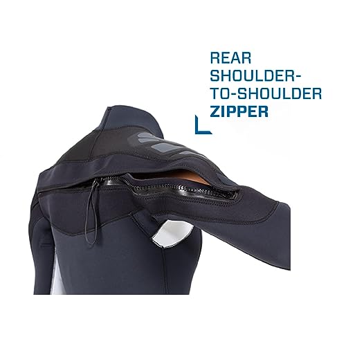 SCUBAPRO Women's NovaScotia Steamer with Hood Wetsuit with 7.5mm Thickness, Small, Black