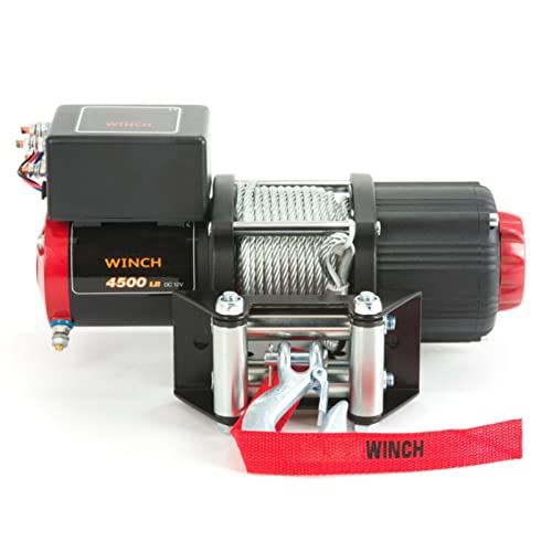 Winche eléctrico DOLUNTO 12V 4500lb resistente ATV remolque miniatura 6