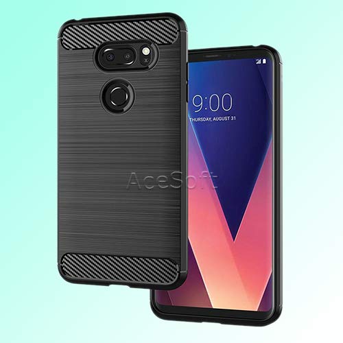 Natural Tactility Anti-Slip Waterproof Back Bumper Protective Silicone Soft TPU Case Cover Skin Compatible with LG V30 H931 AT&T Phone