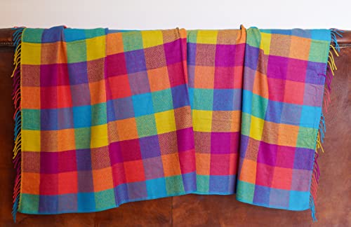 Couverture 100% Cachemire Borges & Scott, plaid multi-patch d'exception fait main