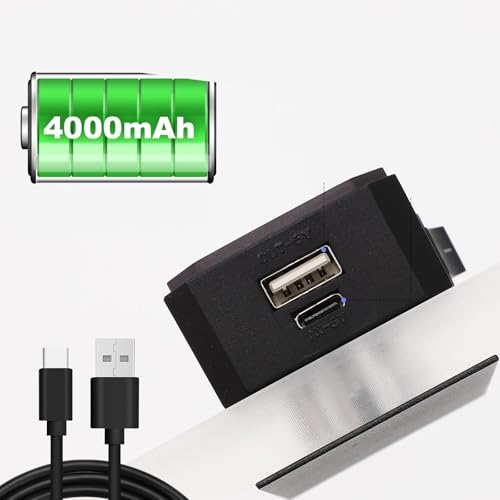 Aplique de pared regulable interior moderno cuadrado con luz RGB recargable 3