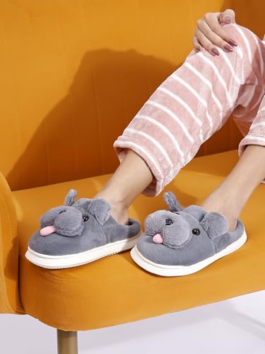 Image of Irsoe Comfortable Indoor /Outdoor Soft Bottom Fur Slippers