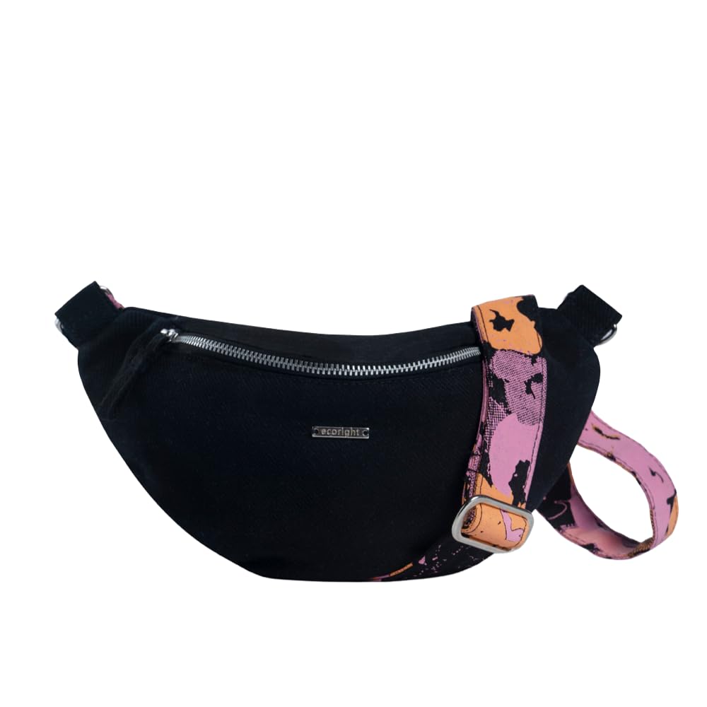 Ecoright Fanny Pack for Women, Canvas Bumbags for Men & Women, Waist Bag for Hiking, Running, Sports, Travel Essentials