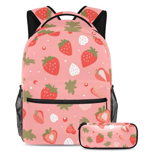 Sac à dos et trousse fruits rouges multicolore pour ranger vos affaires au quotidien