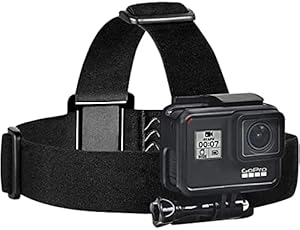 SHOPEE Head Strap Mount Compatible with GoPro GoPro Hero 10, 9, 8, Hero 7 Black, 7 Silver, 7 White, Hero 6, 5, 4, Session, 3+, 3, 2, 1, Hero, Fusion, Action Cameras