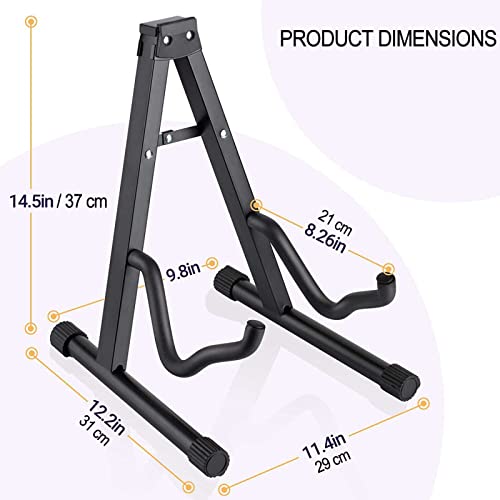 VEDUSA Support de Guitare Sol Universel pour Guitares acoustiques et électriques – Stand Portable de Guitare pour… - Les Beatles, Paul McCartney, John Lennon, RIngo Starr, George Harrison VEDUSA Support de Guitare Sol Universel pour Guitares acoustiques et électriques - Stand Portable de Guitare pour… – Image 3