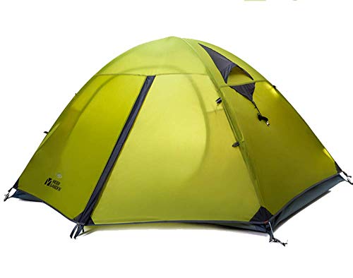 Tente de camping sauvage 2 places cyan imperméable et ventilée pour voyage