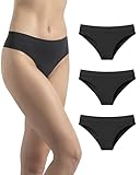 Risalti Slip Donna Brasiliana Microfibra 3 pz - Mutande Brasiliana Donna Elasticizzate, Mutande Senza Cuciture ed Etichette, Slip Intimo Tanga Traspirante più Morbido del Cotone – Made in Italy