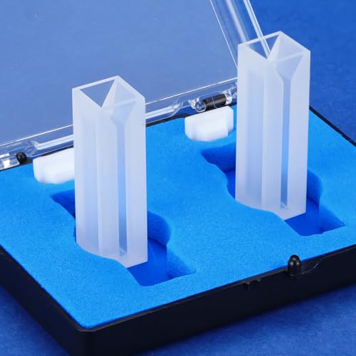 Microcubetas de cuarzo Xuhal de 0,7 ml, paso de luz de 10 mm y 2 lados transparentes (2 piezas)