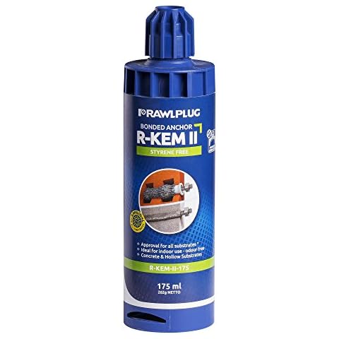 Rawlplug R-KEM-II-175 175 ml Resin Cartridge and Nozzle Cover