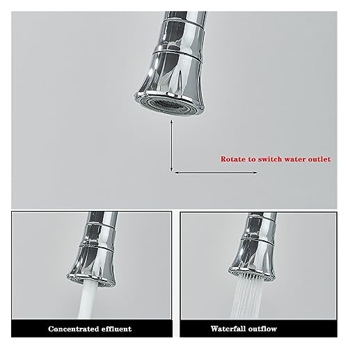 Grifo de cocina de pared negro mate con manguera flexible de acero inoxidable SUS304 4