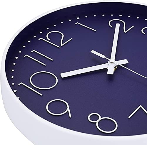 Image of Rylan Wall Clock 12 inch Silent Quartz Decorative Wall Clock Non-Ticking Classic Clock Battery Operated Round Easy to Read for Room /Home /Kitchen /Bedroom /Office /School*