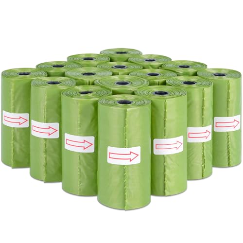 Toplive Dog Poop Bags, 16 Rolls (240 Bags) Green Pet