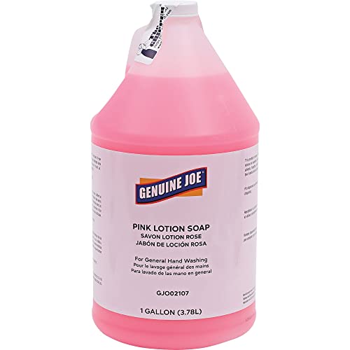 Genuine Joe Pink Lotion Hand Soap Refill Rich Lather 1 gallon 4 Count