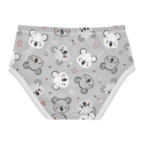 Little Girl Underwear Toddler Panties Kids Undies Koala Stars Soft Cotton Briefs 2T-8Y2