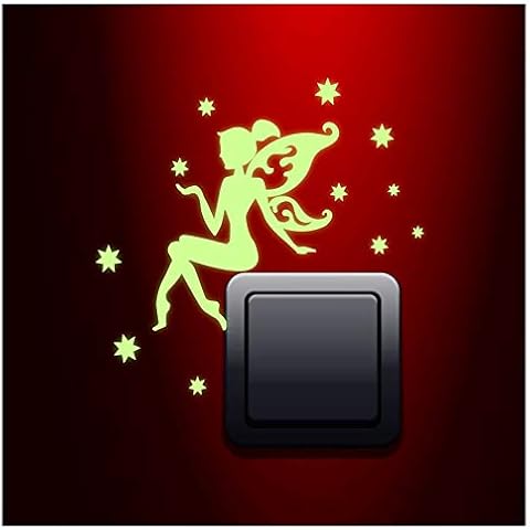 Glow in The Dark Fairy and Stars Sticker Cover